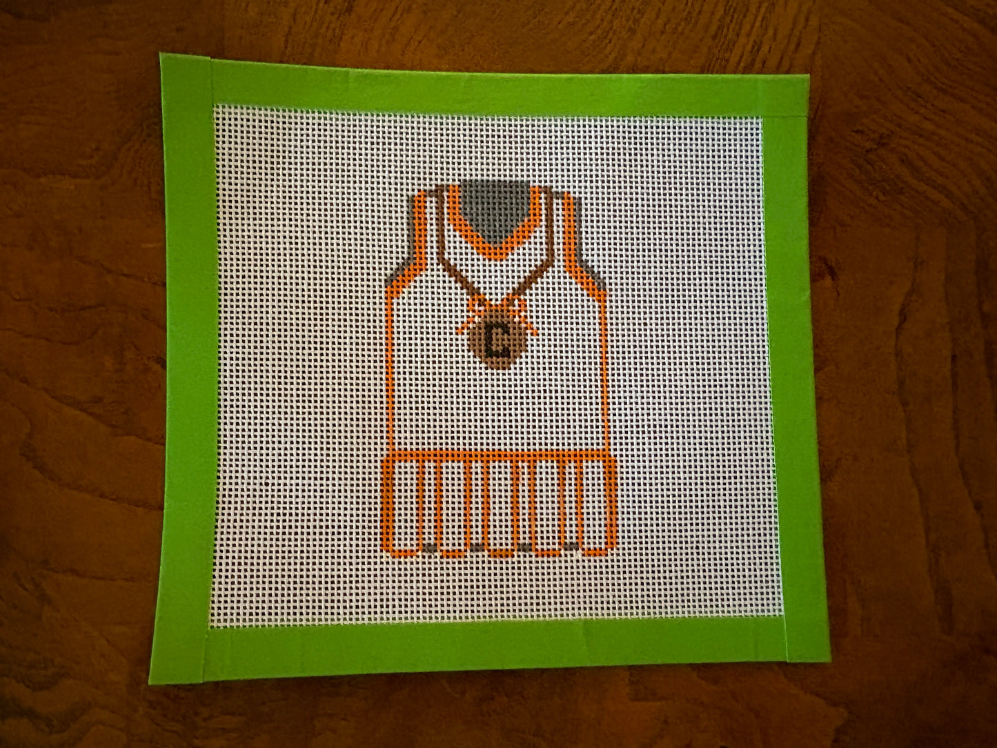 Comanche Athletic Dress Needlepoint Canvas