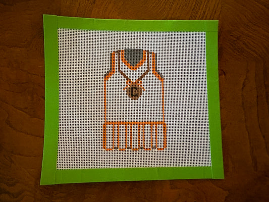 Comanche Athletic Dress Needlepoint Canvas