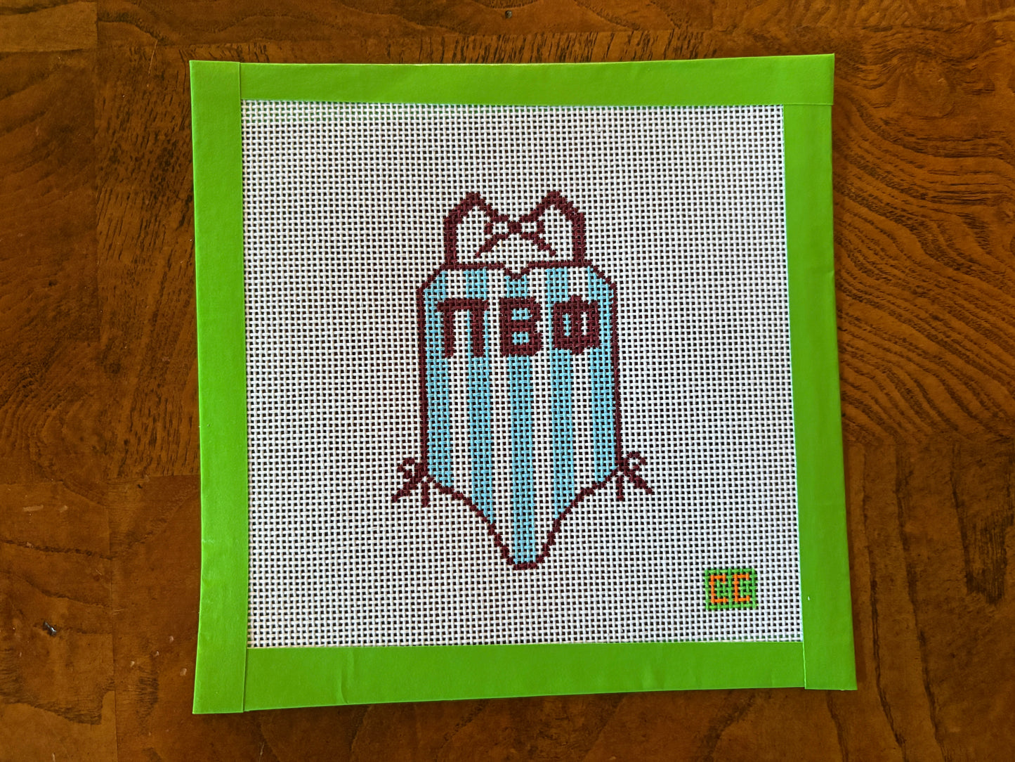 Pi Phi Spring Break Swimsuit Needlepoint Canvas