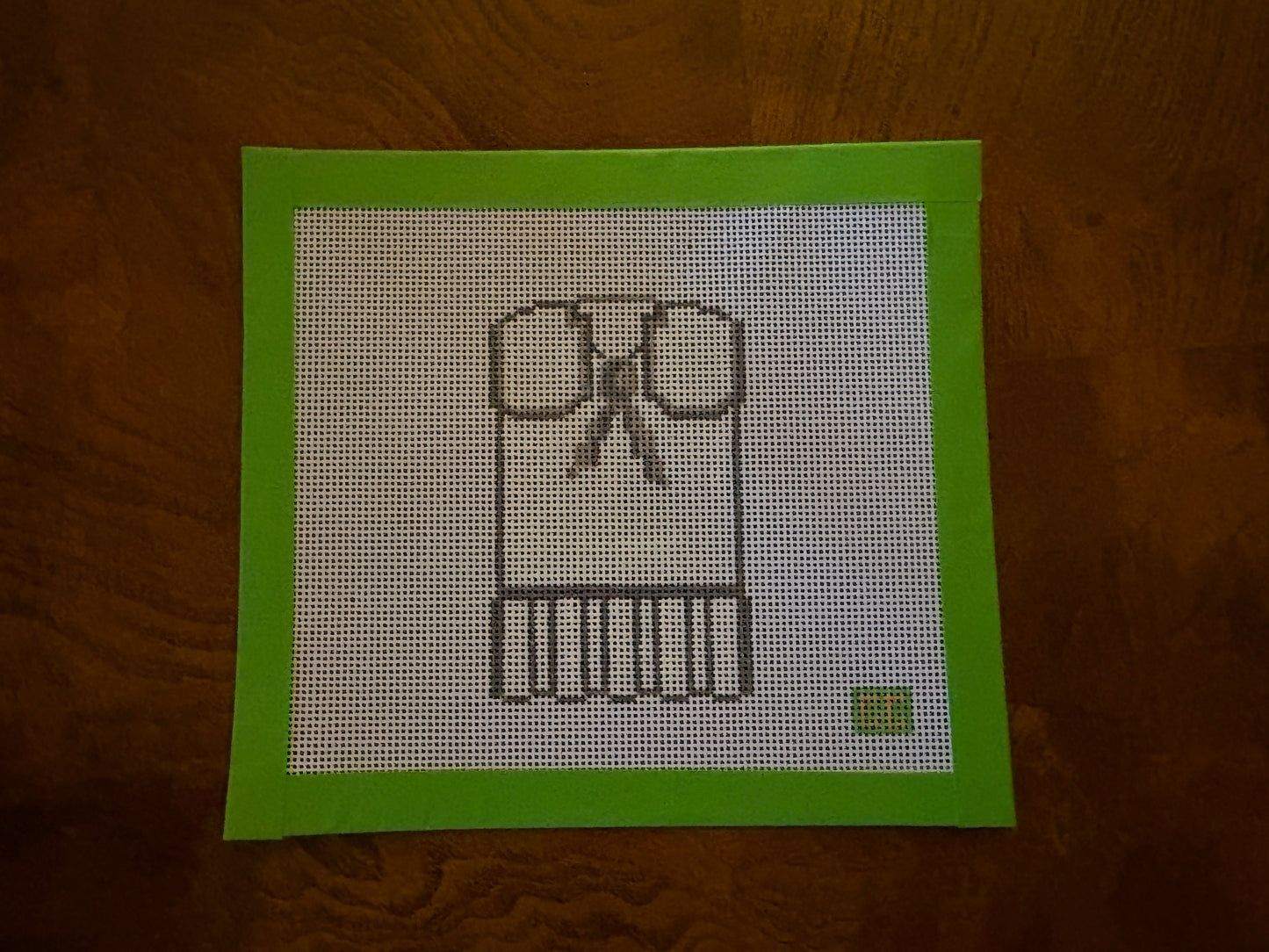 Create-Your-Own Vintage Cheer Dress Needlepoint Canvas