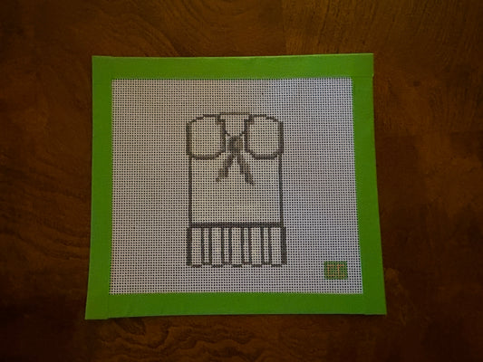 Create-Your-Own Vintage Cheer Dress Needlepoint Canvas