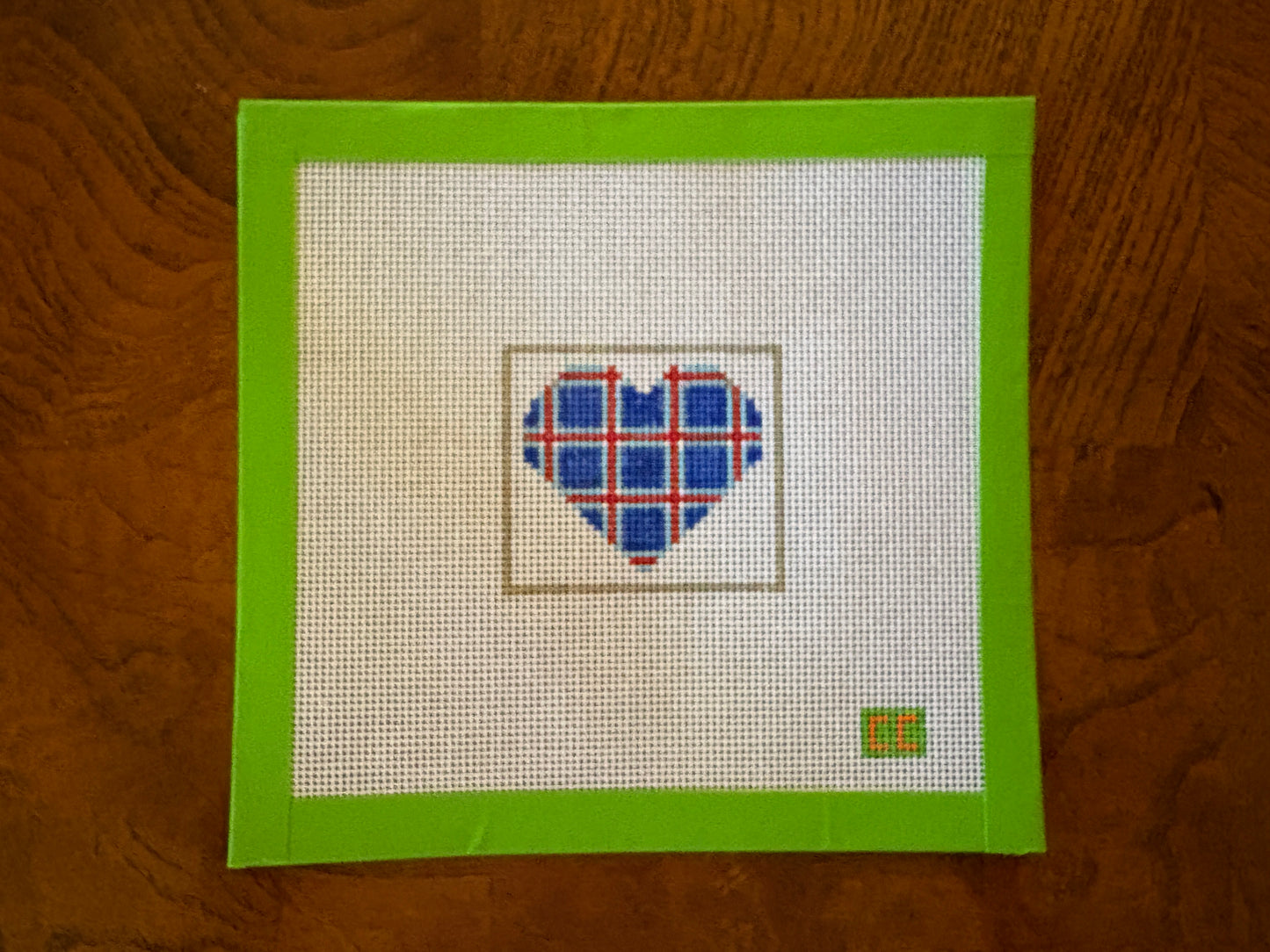 Viking Petite Heart Needlepoint Canvas
