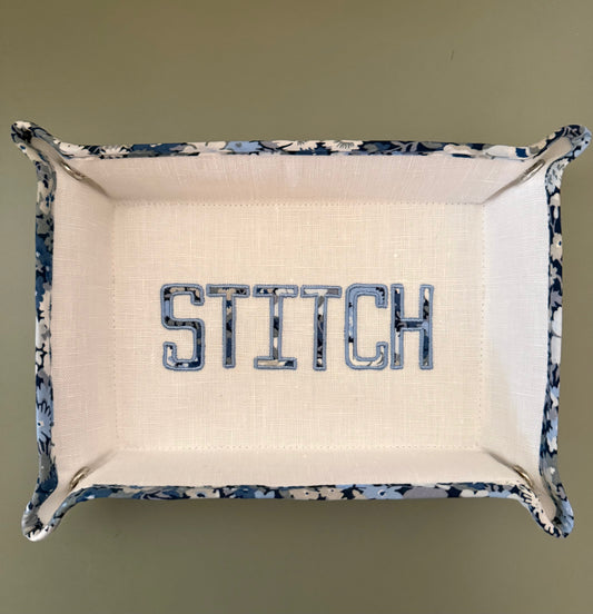 Needlepoint Snap Tray - "Stitch"