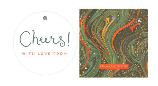 Cheers Gift Tags - Set of 10