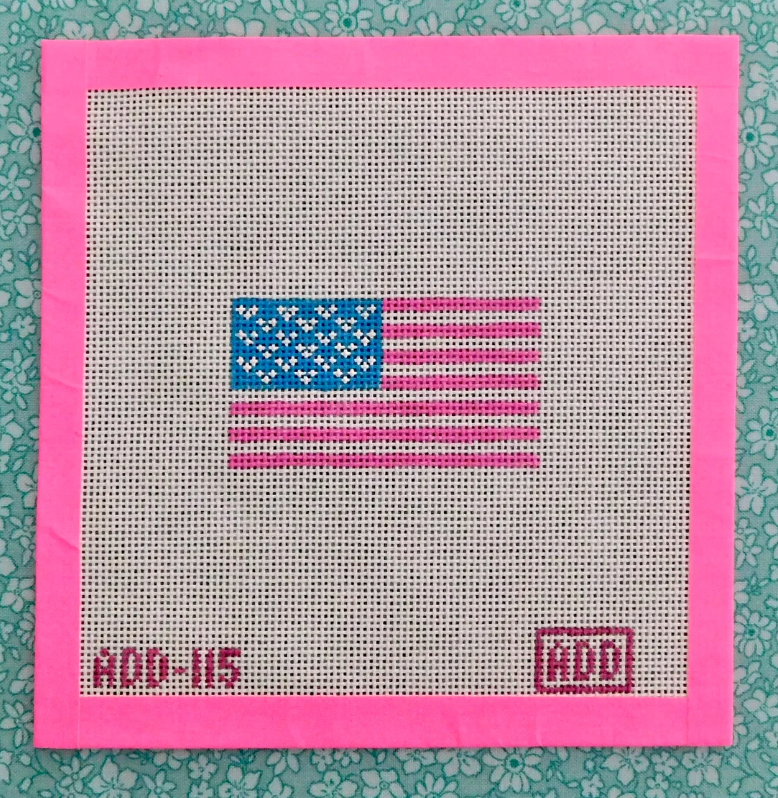Needlepoint Kit - Pink American Flag