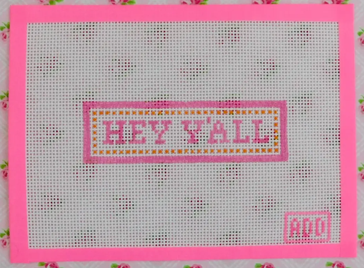 Needlepoint Kit - "Hey Y'all"