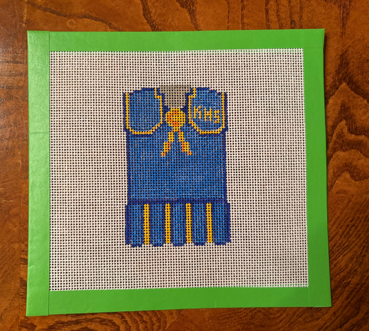 Kelly High Cheer Dress Needlepoint Canvas