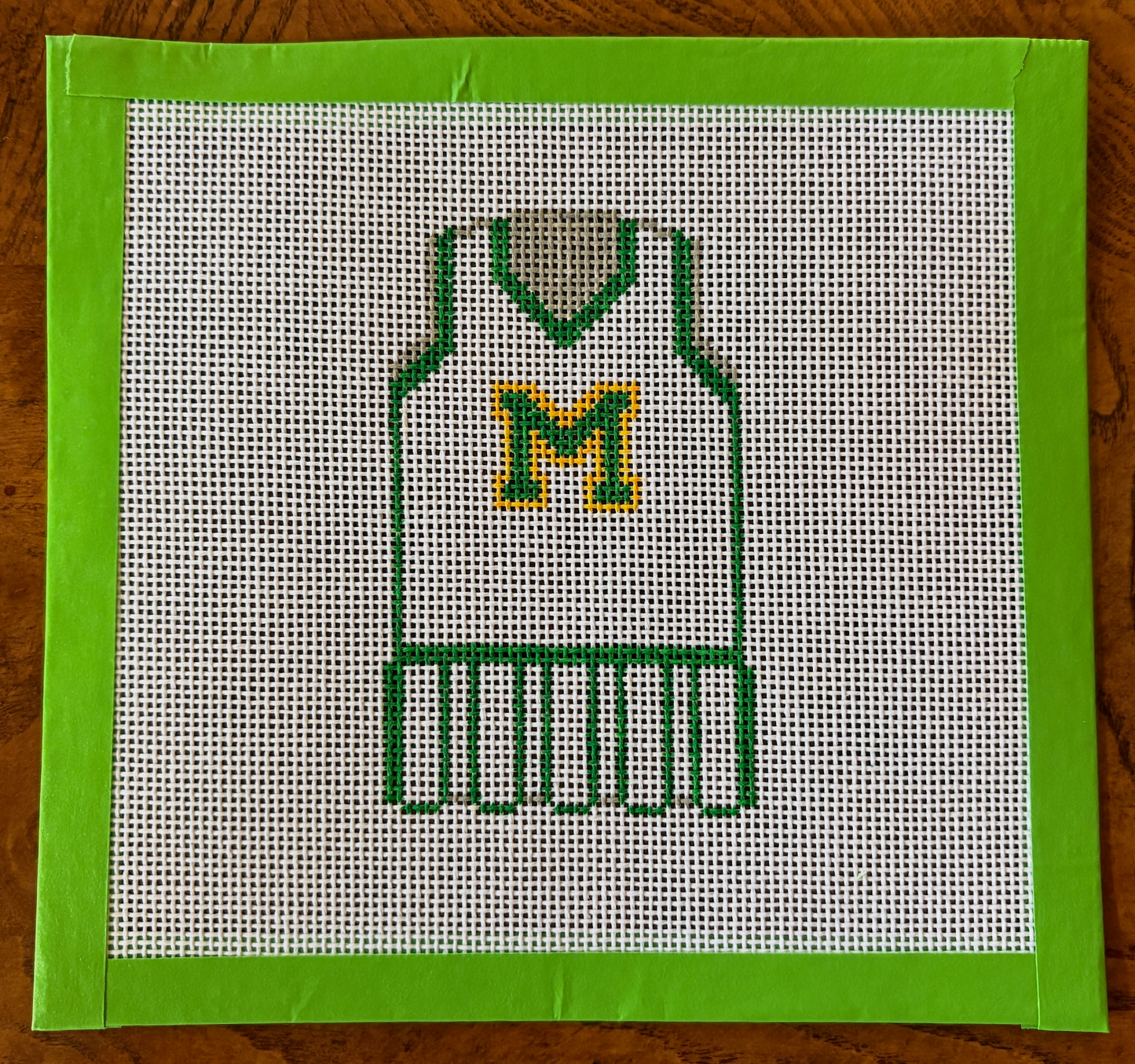 M Girl Athletic Dress Needlepoint Canvas