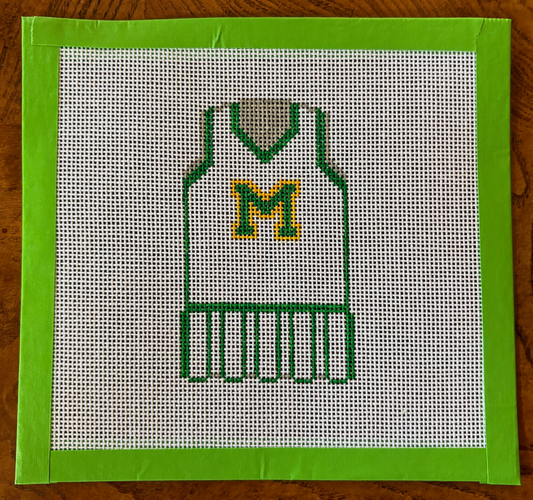 M Girl Athletic Dress Needlepoint Canvas