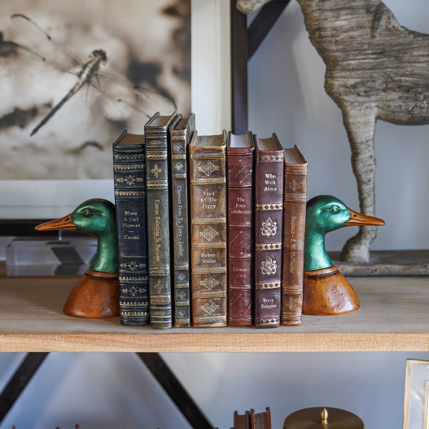Mallard Duck Decorative Bookend Set