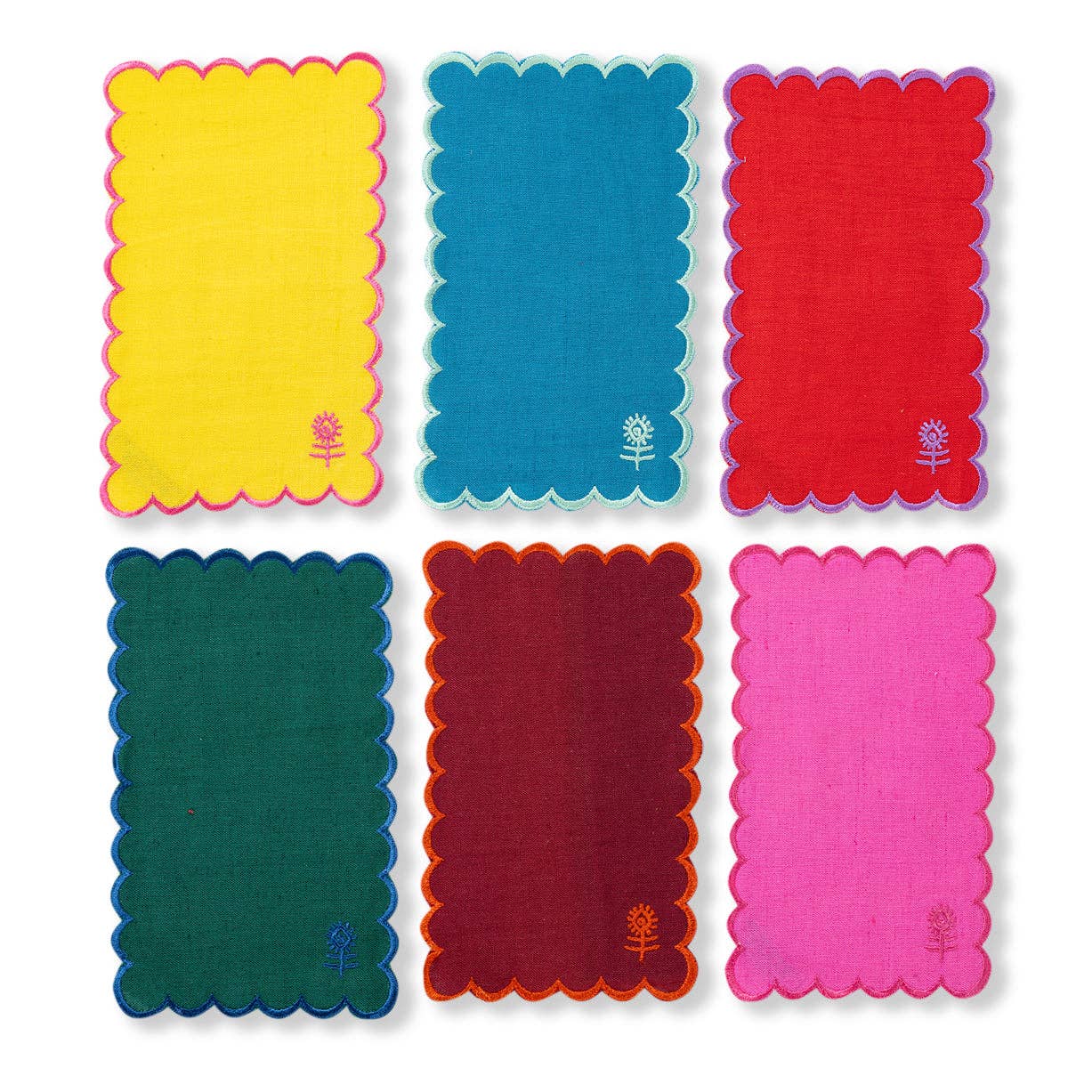 Icon Linen Cocktail Napkins S/6