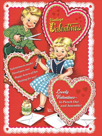Vintage Valentines Activity Book