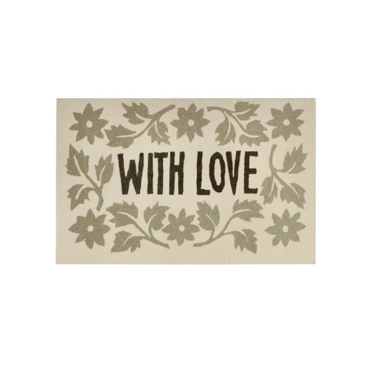 Pack of Leaves and Stars Gift Cards Black And Grey