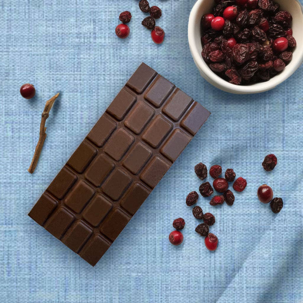 Nantucket 55% Dark Chocolate Bar with Cranberries