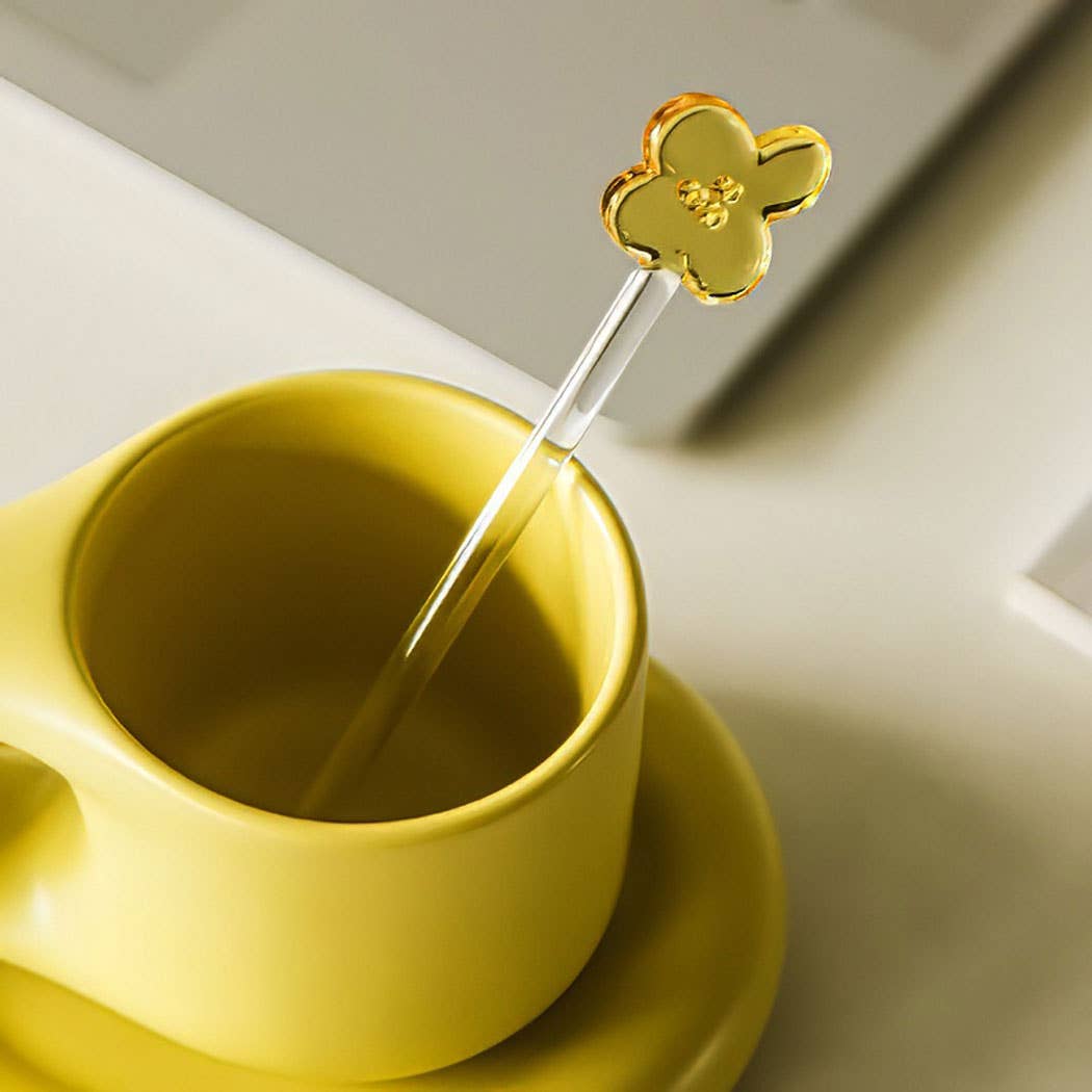 "Sakura" Elegant Butterfly Glass Stirrer