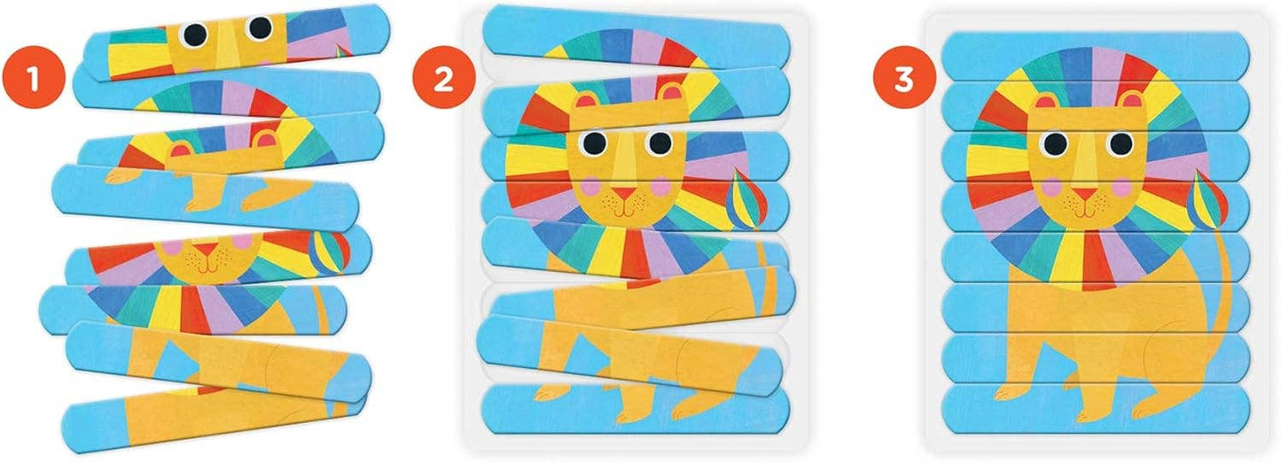 Animals of the World Puzzle Sticks