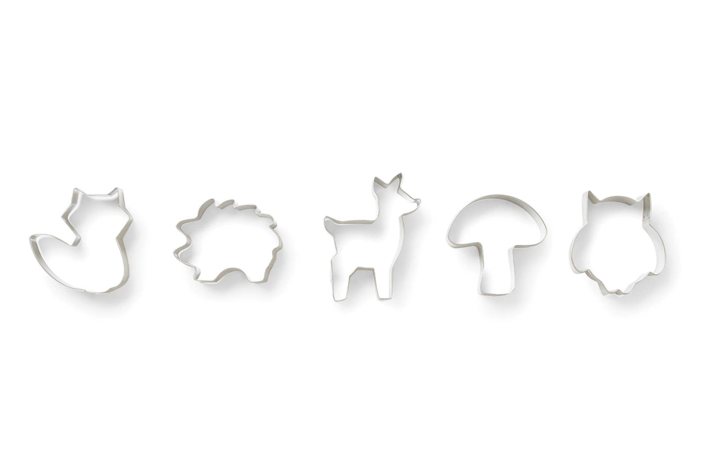 Woodland Animal Cookie Cutters, Set of 5