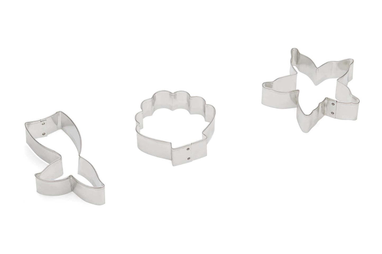Mermaid, Shell, Starfish Cookie Cutter, Set of 3