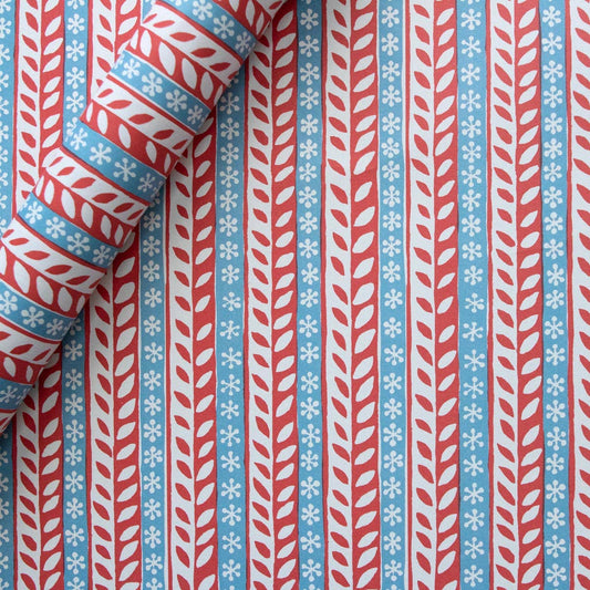 Patterned Paper Merry Christmas Red and Blue