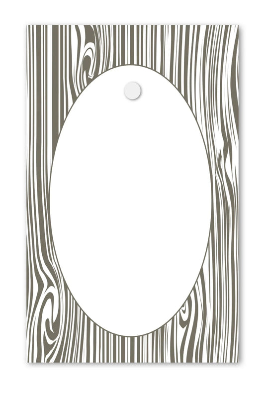 Faux Bois Wood Grain Tags - Set of 10