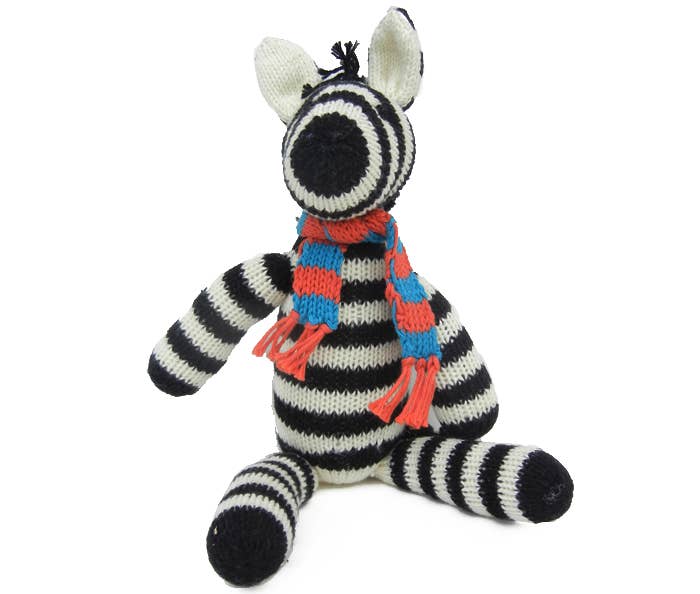 Knitted Zebra